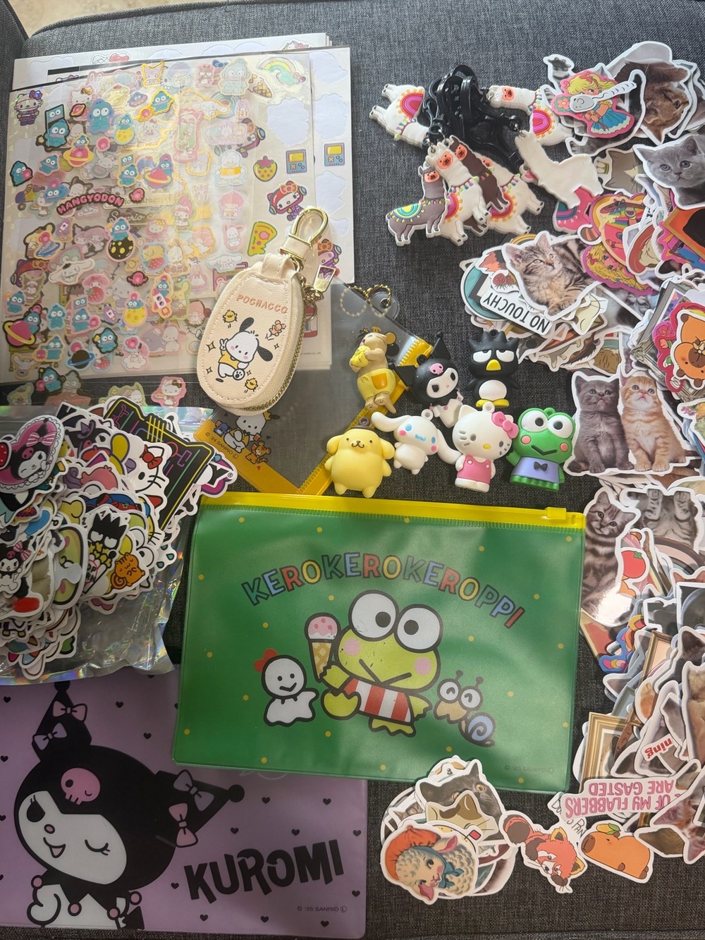 1000s Stickers Sanrio pouches Hello Kitty Friends Bows Capybara More